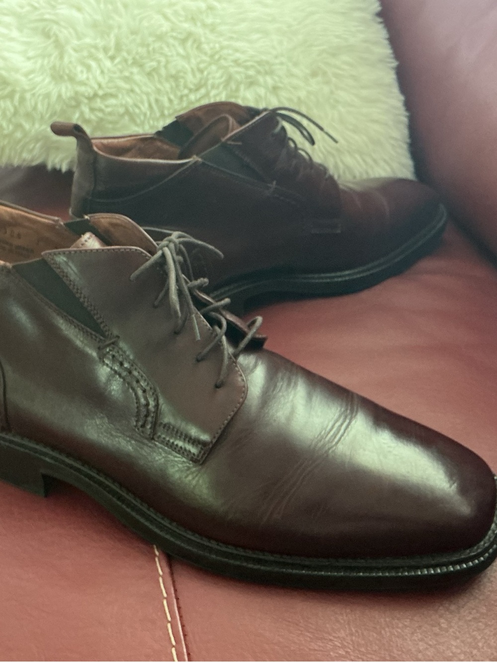 Classic Men's Leather Chukka Boots by Johnston and Murphy - Brown - Picture 2 of 7